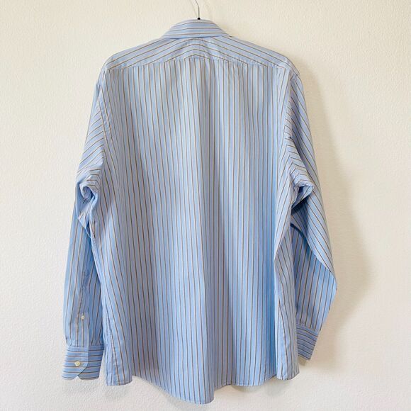 Vintage Brooks Brothers Makers and Merchants Men's Shirt 17.5 36 Regular Fit Usa - Picture 2 of 13